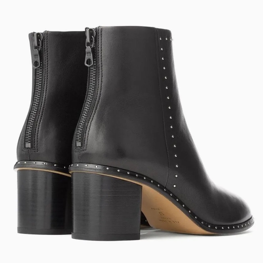 Rag & Bone Willow Stud Black Leather Ankle Boots. New In Box! Sz 5 - Picture 5 of 10